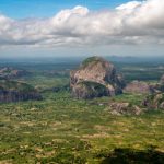 Nampula city, Mozambique in East Africa seen from the air